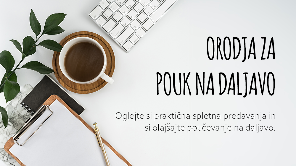 Orodja za pouk na daljavo - pasica